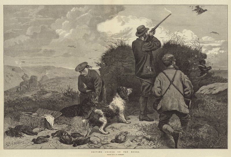 Grousea ajamassa maureilla tekijältä George Bouverie Goddard