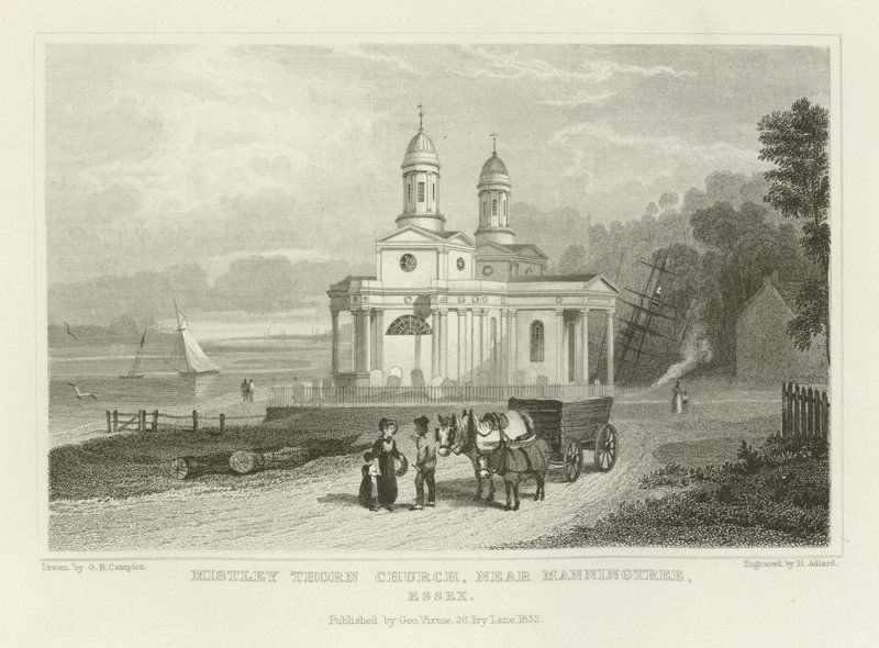 Mistley Thorn Church, lähellä Manningtreeä, Essex tekijältä George Bryant Campion