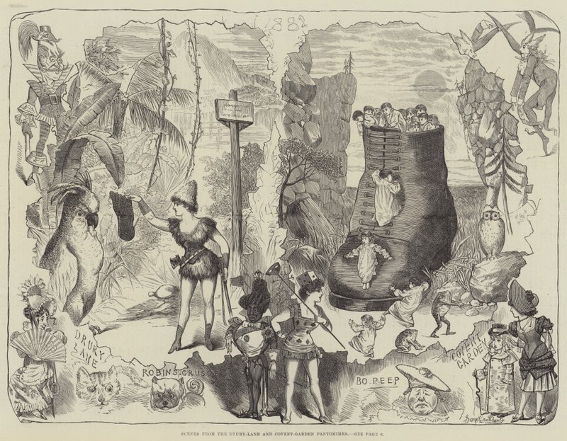 Kohtauksia Drury-Lane- ja Covent-Garden Pantomimesista tekijältä George Cruikshank