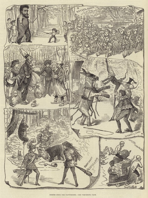 Kohtauksia Pantomiimeista tekijältä George Cruikshank