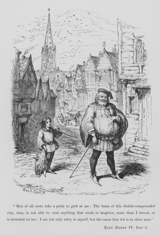 Sir John Falstaff tekijältä George Cruikshank