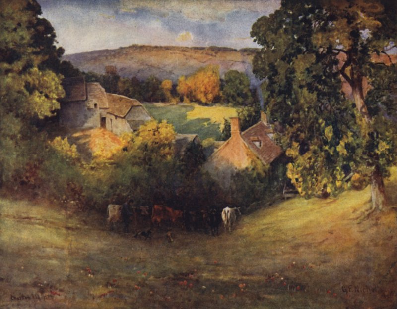 Cotswoldin maatila, Charlton Abbots tekijältä George Franck Nicholls