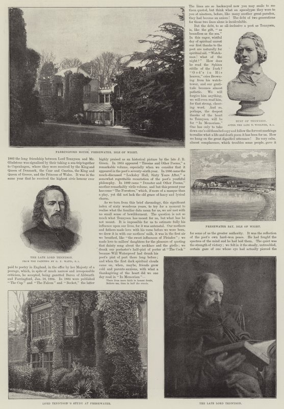 Alfred, Baron Tennyson, runoilijavoittaja tekijältä George Frederick Watts