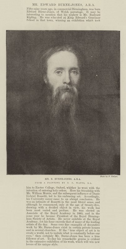 herra E Burne-Jones, ARA tekijältä George Frederick Watts