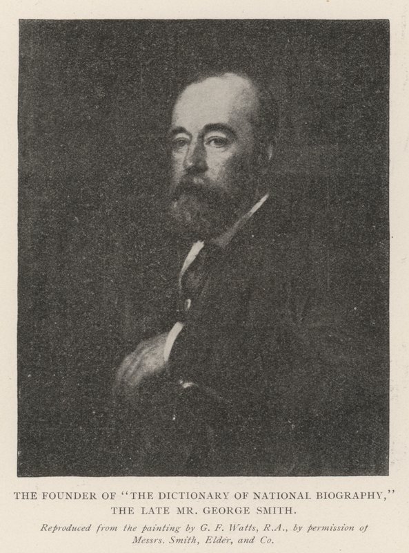 The Dictionary of National Biographyn perustaja, edesmennyt herra George Smith tekijältä George Frederick Watts