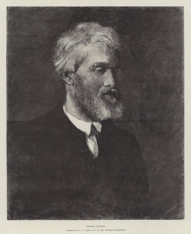 Thomas Carlylen kaiverrus tekijältä George Frederick Watts