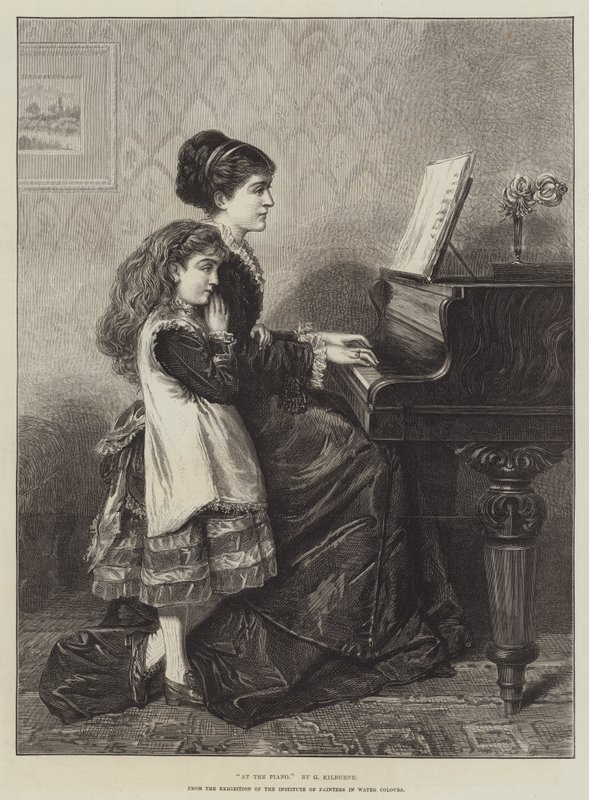 Pianon luona tekijältä George Goodwin Kilburne
