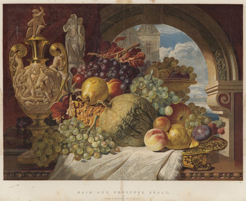 Reilu ja hedelmällinen Italia (chromolitho) tekijältä George Lance