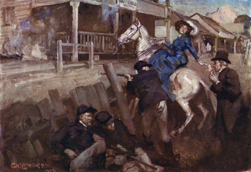 Kuvitus Romance of Empire, Australia tekijältä George Washington Lambert