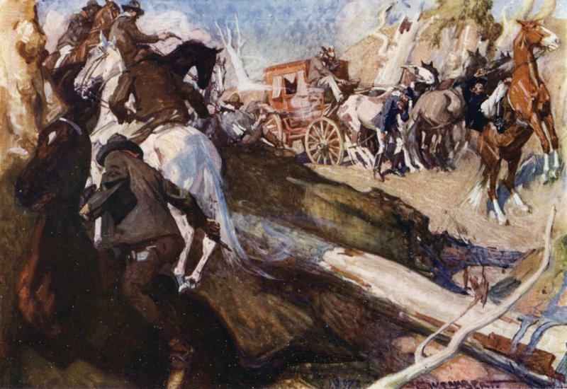 Kuvitus Romance of Empire, Australia tekijältä George Washington Lambert