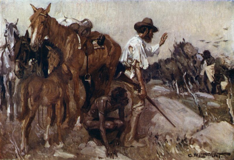 Kuvitus Romance of Empire, Australia tekijältä George Washington Lambert