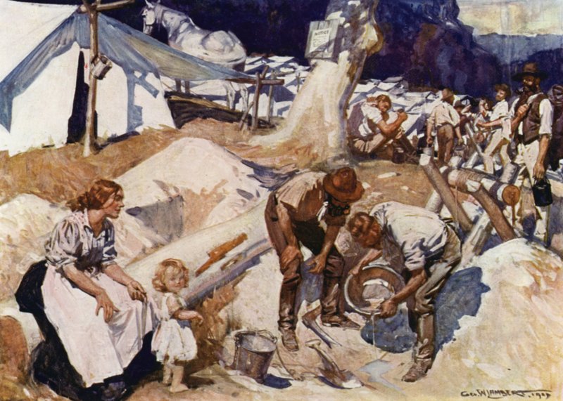 Kuvitus Romance of Empire, Australia tekijältä George Washington Lambert