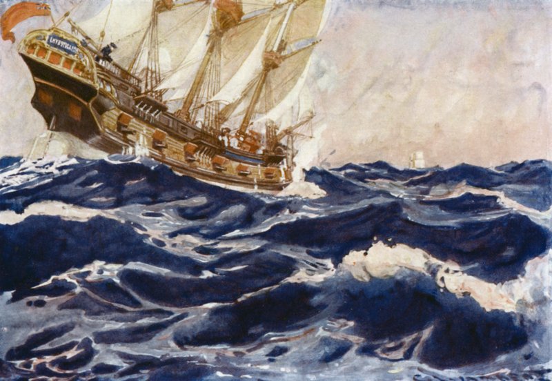 Kuvitus Romance of Empire, Australia tekijältä George Washington Lambert