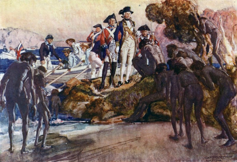 Kuvitus Romance of Empire, Australia tekijältä George Washington Lambert