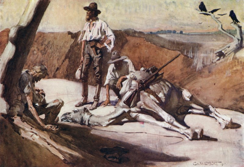 Kuvitus Romance of Empire, Australia tekijältä George Washington Lambert