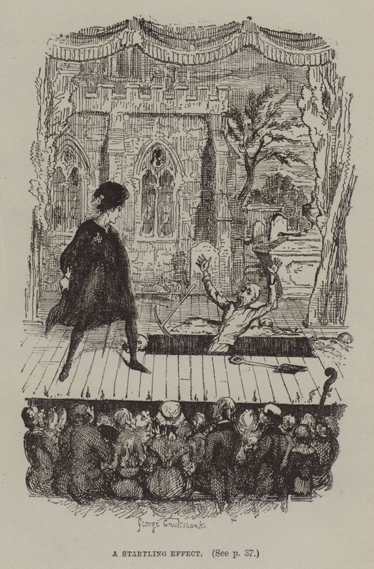 Hätkähdyttävä vaikutus (kaiverrus) tekijältä George (after) Cruikshank
