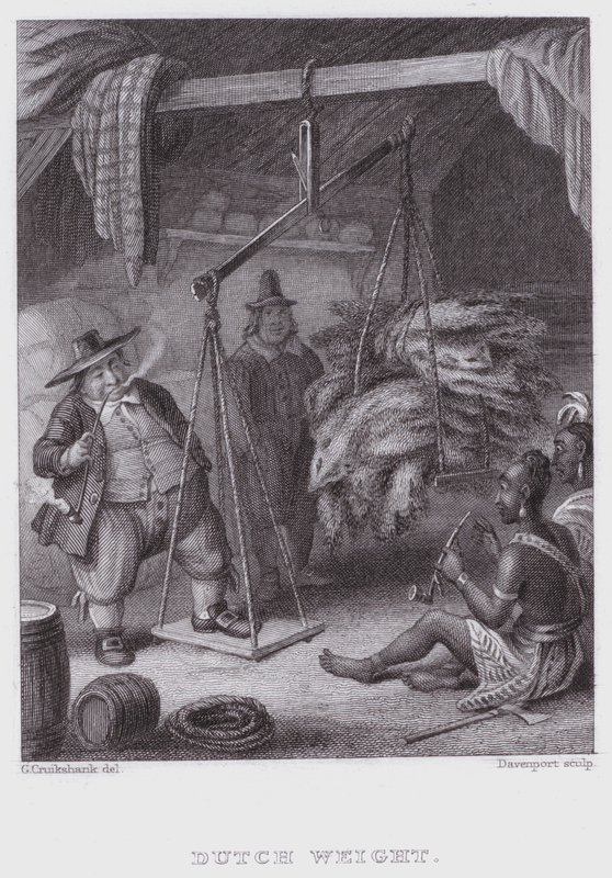 hollantilainen paino (kaiverrus) tekijältä George (after) Cruikshank