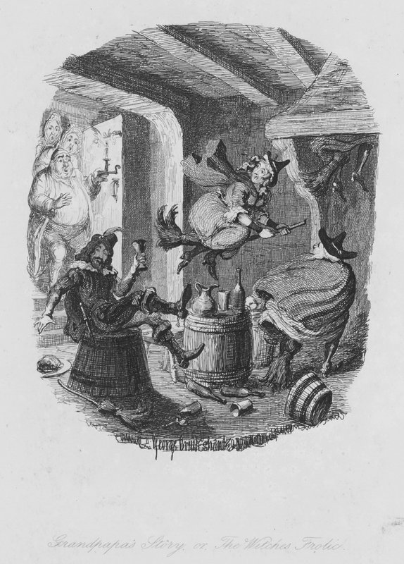 Isoisän tarina tai Noidat Frolic (kaiverrus) tekijältä George (after) Cruikshank