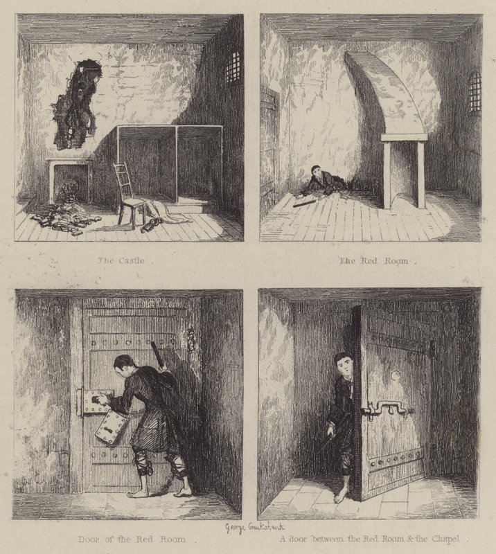 Kuvitus Jack Sheppardille (kaiverrus) tekijältä George (after) Cruikshank