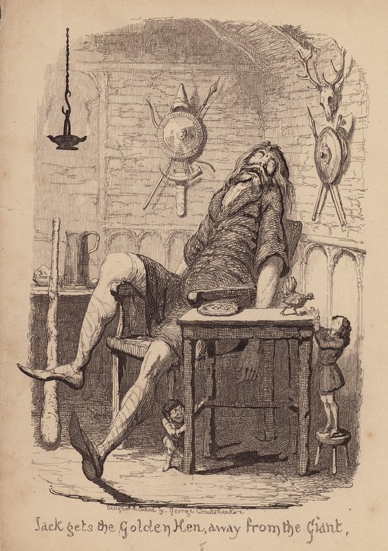 Jack and the Beanstalk (kaiverrus) tekijältä George (after) Cruikshank