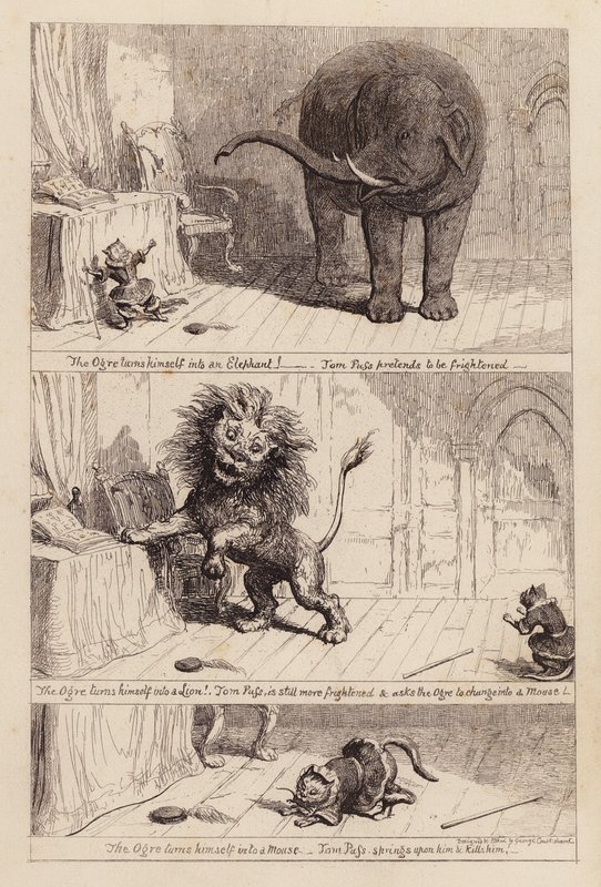 Saapasjalkakissa (kaiverrus) tekijältä George (after) Cruikshank