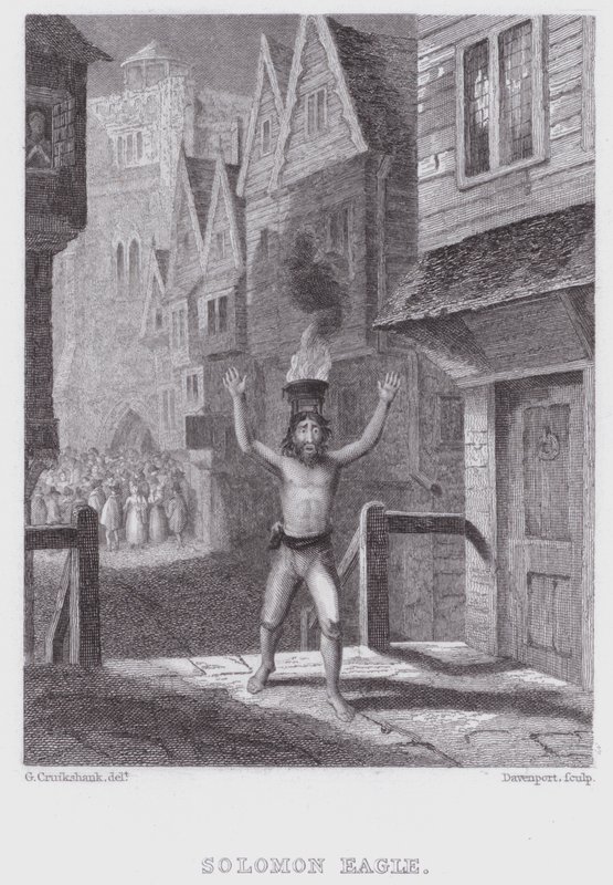 Solomon Eagle (kaiverrus) tekijältä George (after) Cruikshank
