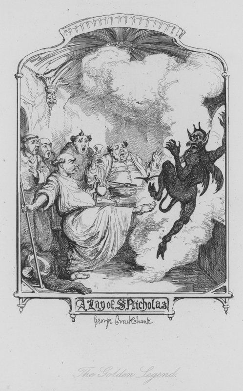 Kultainen legenda (kaiverrus) tekijältä George (after) Cruikshank