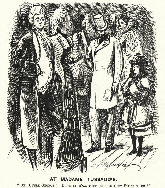 Punch-sarjakuva: Madame Tussaud