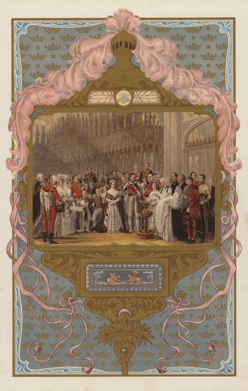 Tulevan kuninkaan Edward VII:n kaste (väri litho) tekijältä George (after) Hayter