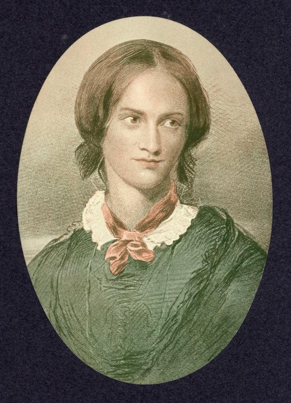 Charlotte Bronte, englantilainen kirjailija (värikaiverrus) tekijältä George (after) Richmond
