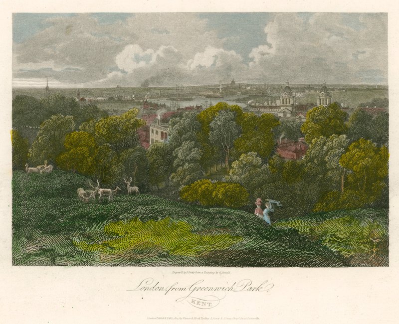 Lontoo Greenwich Parkista, Kent tekijältä George Arnald