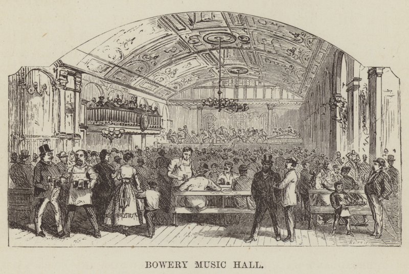 Bowery Music Hall tekijältä George Augustus Sala