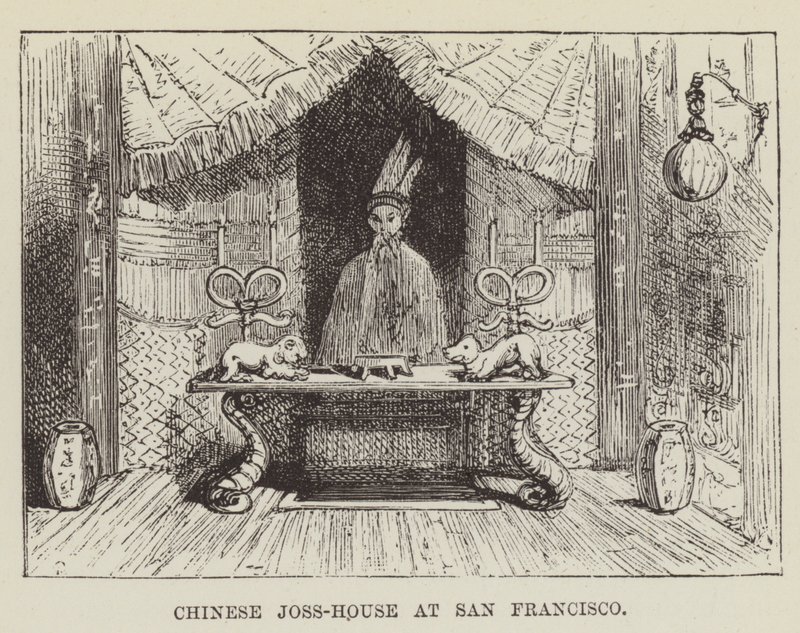 Kiinalainen Joss-House San Franciscossa tekijältä George Augustus Sala