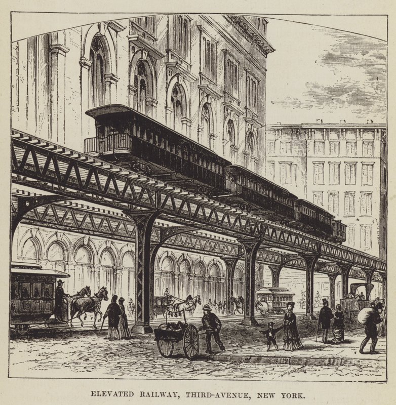 Elevated Railway, Third-Avenue, New York tekijältä George Augustus Sala