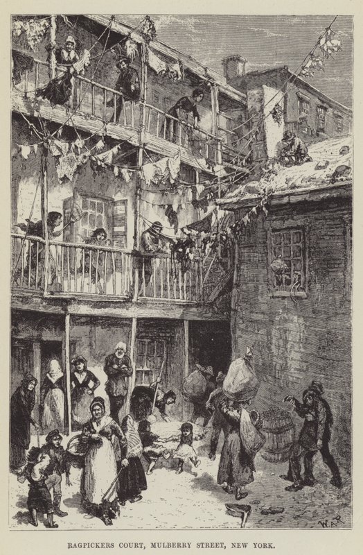 Ragpickers Court, Mulberry Street, New York tekijältä George Augustus Sala