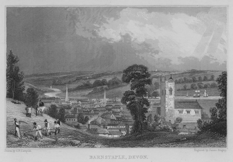 Barnstaple, Devon (kaiverrus) tekijältä George Bryant Campion