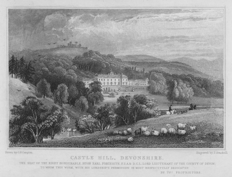 Castle Hill, Devonshire (kaiverrus) tekijältä George Bryant Campion