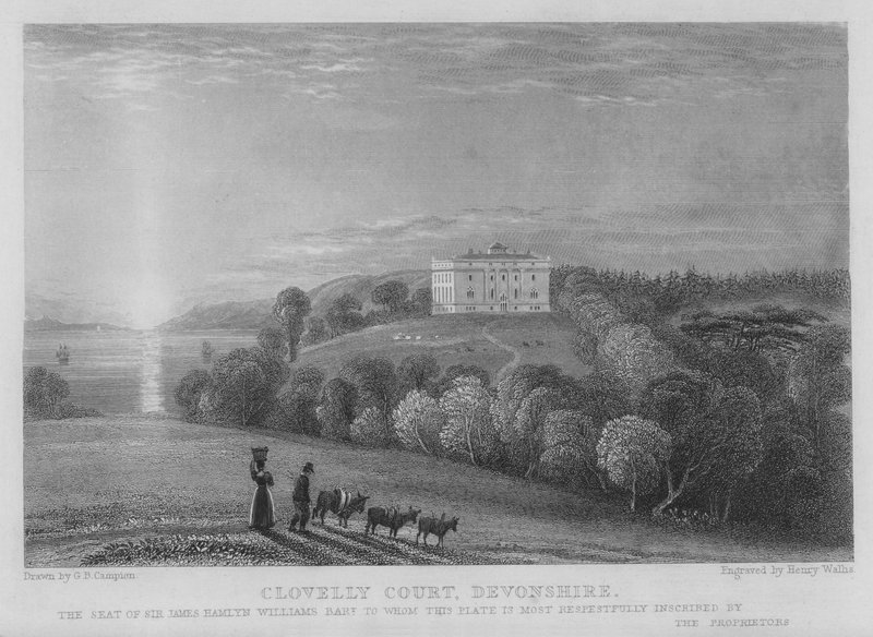 Clovelly Court, Devonshire (kaiverrus) tekijältä George Bryant Campion