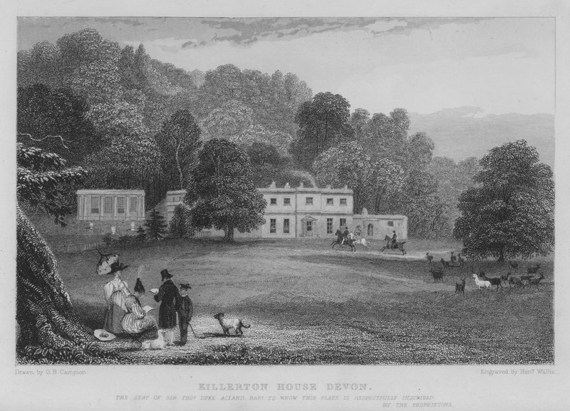 Killerton House, Devon (kaiverrus) tekijältä George Bryant Campion