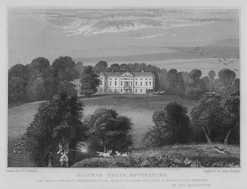 Saltram House, Devonshire (kaiverrus) tekijältä George Bryant Campion