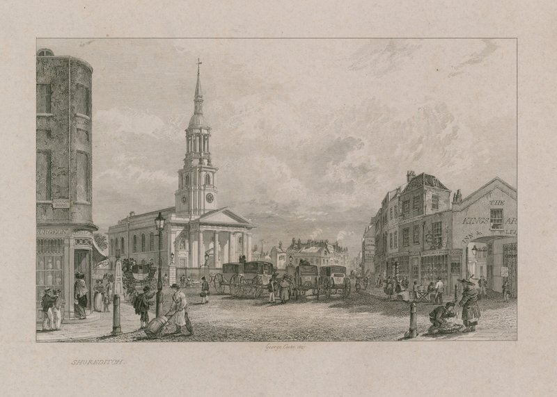 Pyhän Leonardin kirkko, Shoreditch tekijältä George Cooke