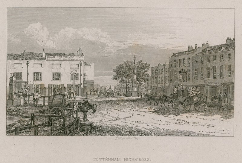 Tottenham High Cross, Lontoo tekijältä George Cooke