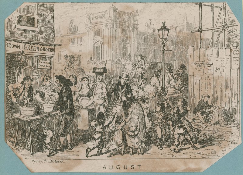 Vilkas markkinapaikka tekijältä George Cruikshank