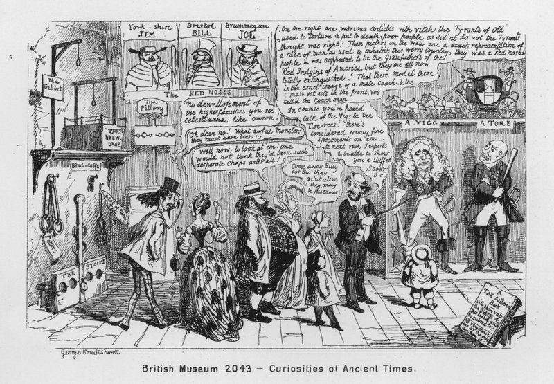 British Museum 2043, Muinaisten aikojen omituisuudet (kaiverrus) tekijältä George Cruikshank