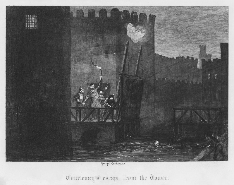 Courtenayn pako tornista (kaiverrus) tekijältä George Cruikshank