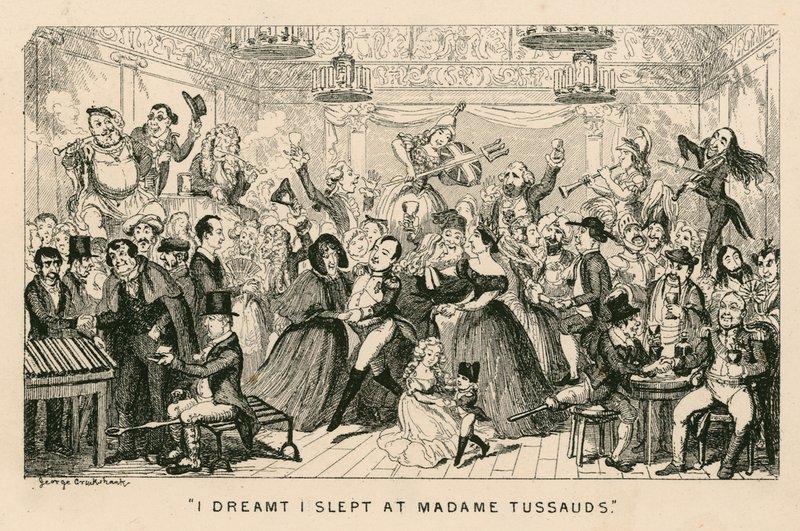 Näin unta, että nukuin Madam Tussaudsissa. tekijältä George Cruikshank