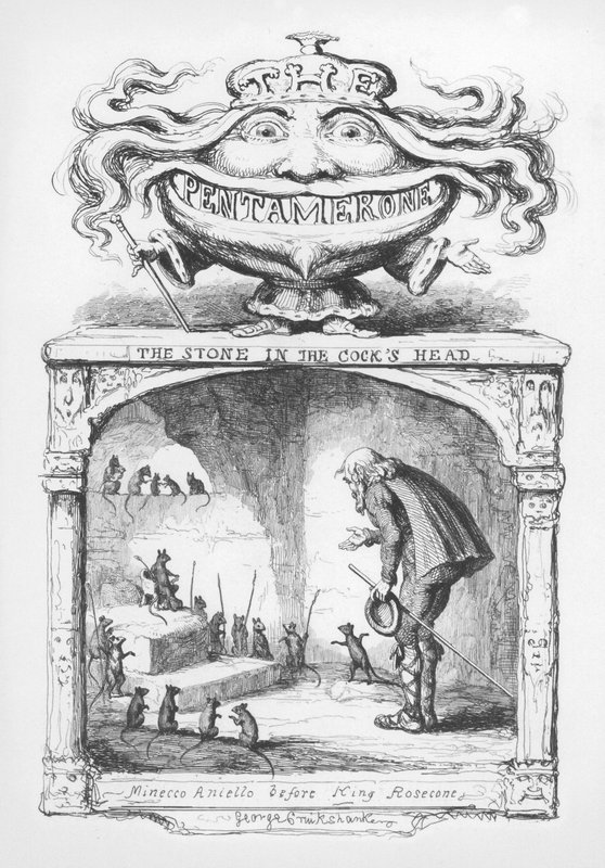 George Cruikshankin kuvitus Pentameronelle (kaiverrus) tekijältä George Cruikshank