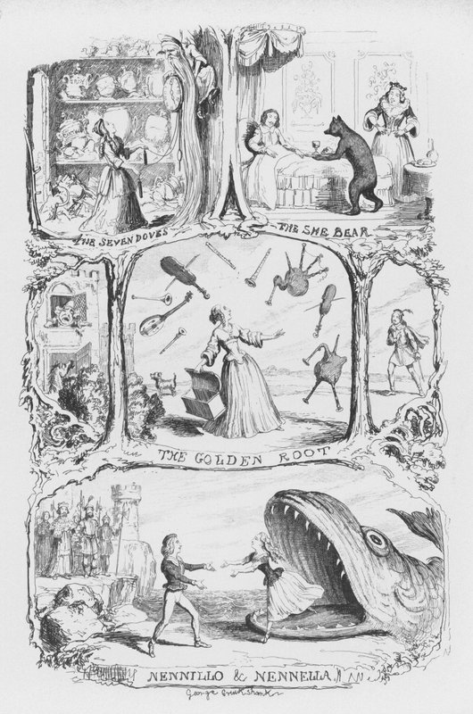 George Cruikshankin kuvitus Pentameronelle (kaiverrus) tekijältä George Cruikshank