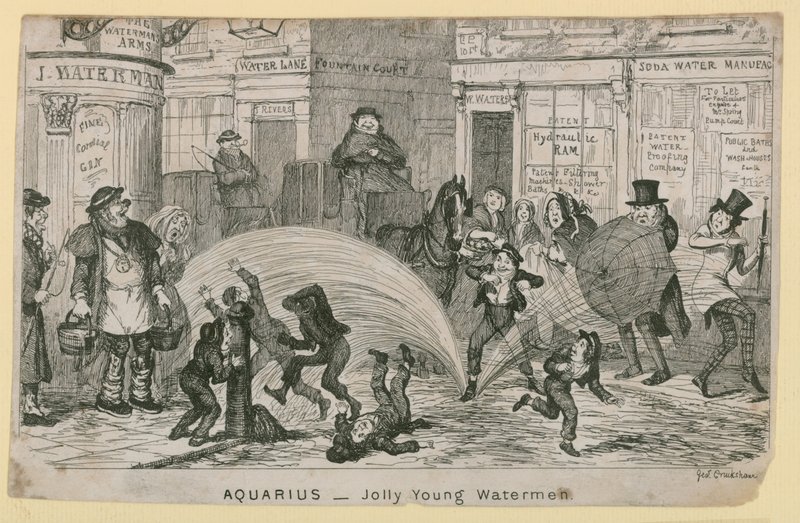 Iloiset nuoret vesimiehet tekijältä George Cruikshank