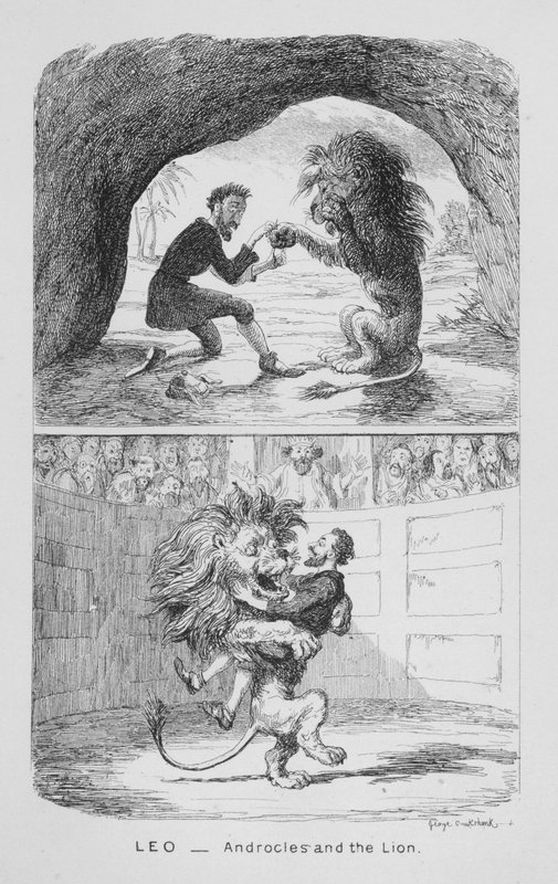 Leo, Androcles ja leijona tekijältä George Cruikshank